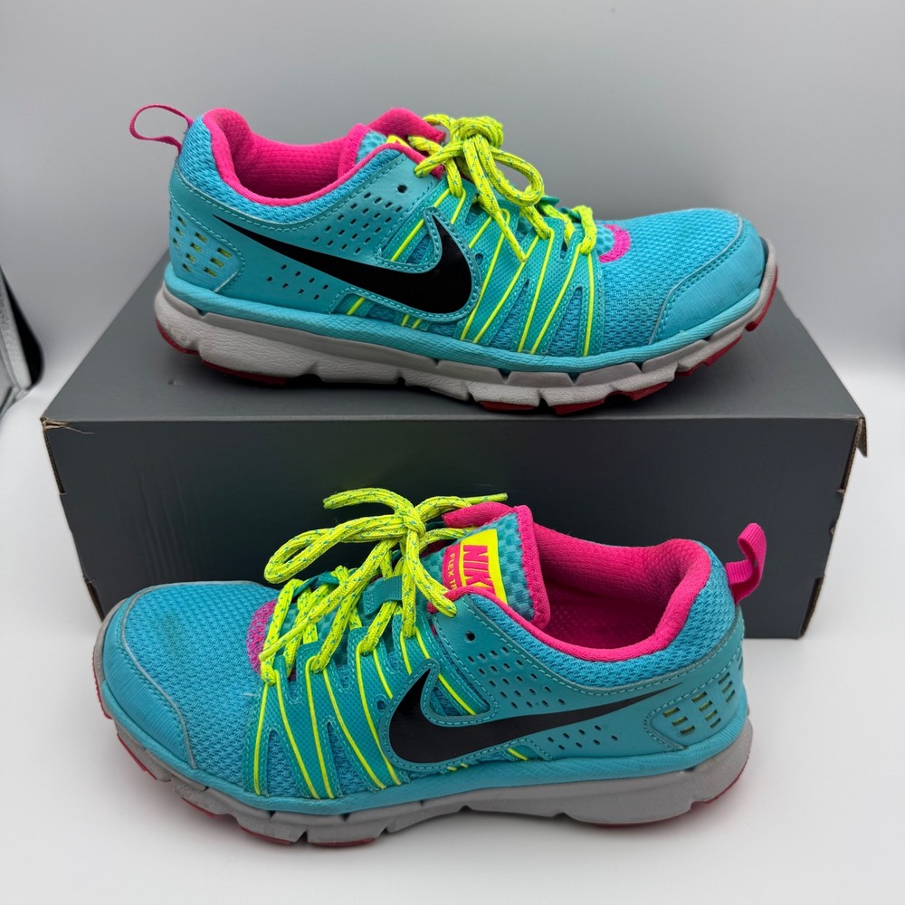 Nike Flex‎ Trail 2 Running Shoes Turquoise Sneakers 616681-400 W Sz 6 No Insoles
